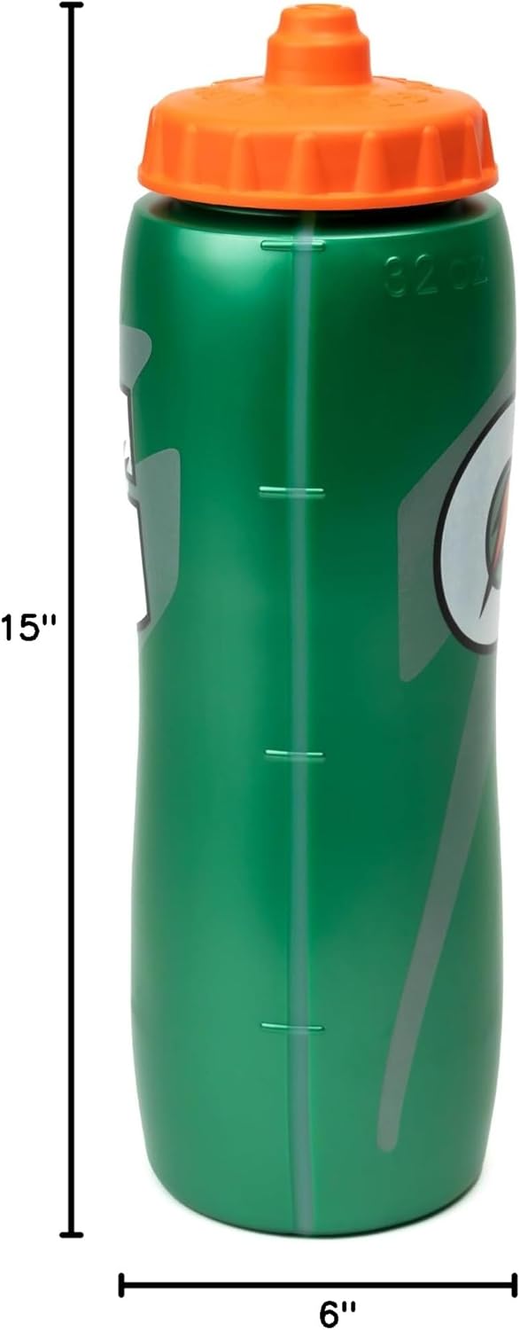 Gatorade 32 Oz Squeeze Water Sports Bottle - Value Pack of 6 - New Easy Grip Design for 2014 - Image 5